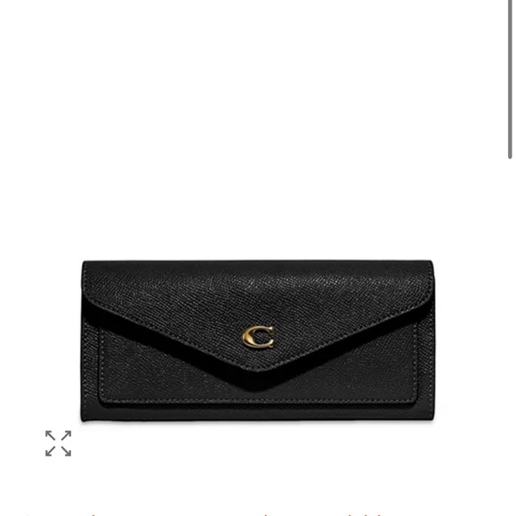 Coach Elegant Black Leather Clutch - Picture 1 of 5